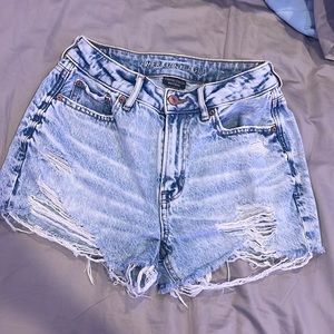 American eagle denim shorts, light/medium wash